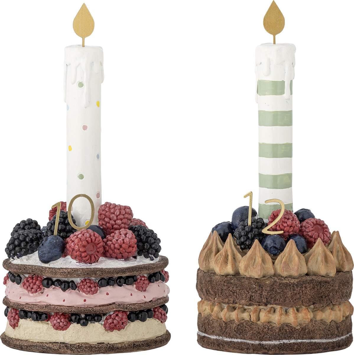 Bloomingville - Hooray Fødselsdagspynt Med Tal - Rød - Polyresin - 2 Stk