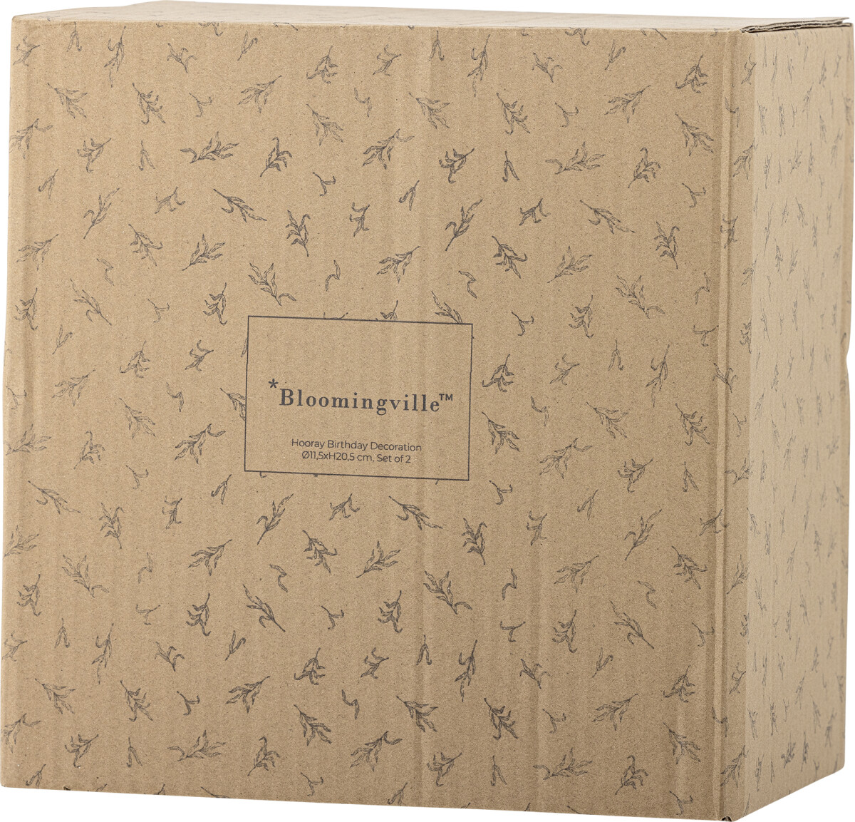 Bloomingville - Hooray Fødselsdagspynt Med Tal - Rød - Polyresin - 2 Stk