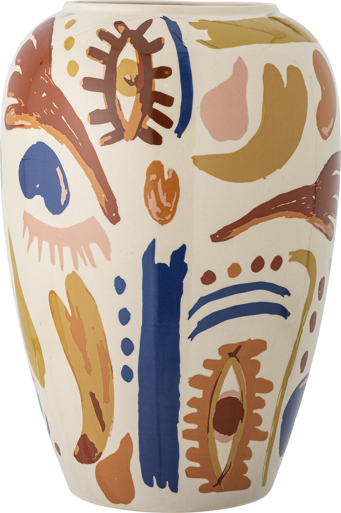 Bloomingville - Horus Vase - Orange - Stentøj Keramik - H 32 Cm