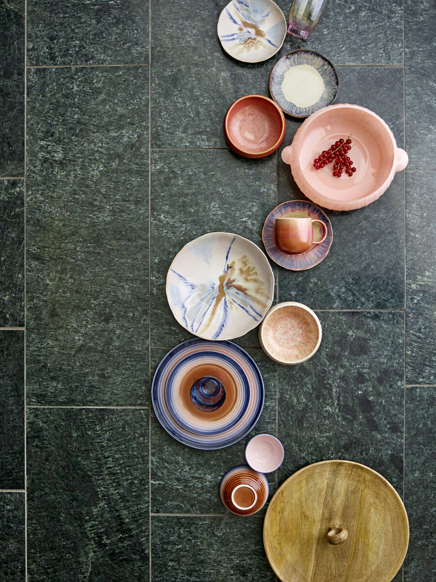 Bloomingville - Imogen Tallerken - Multifarvet - Stentøj Keramik