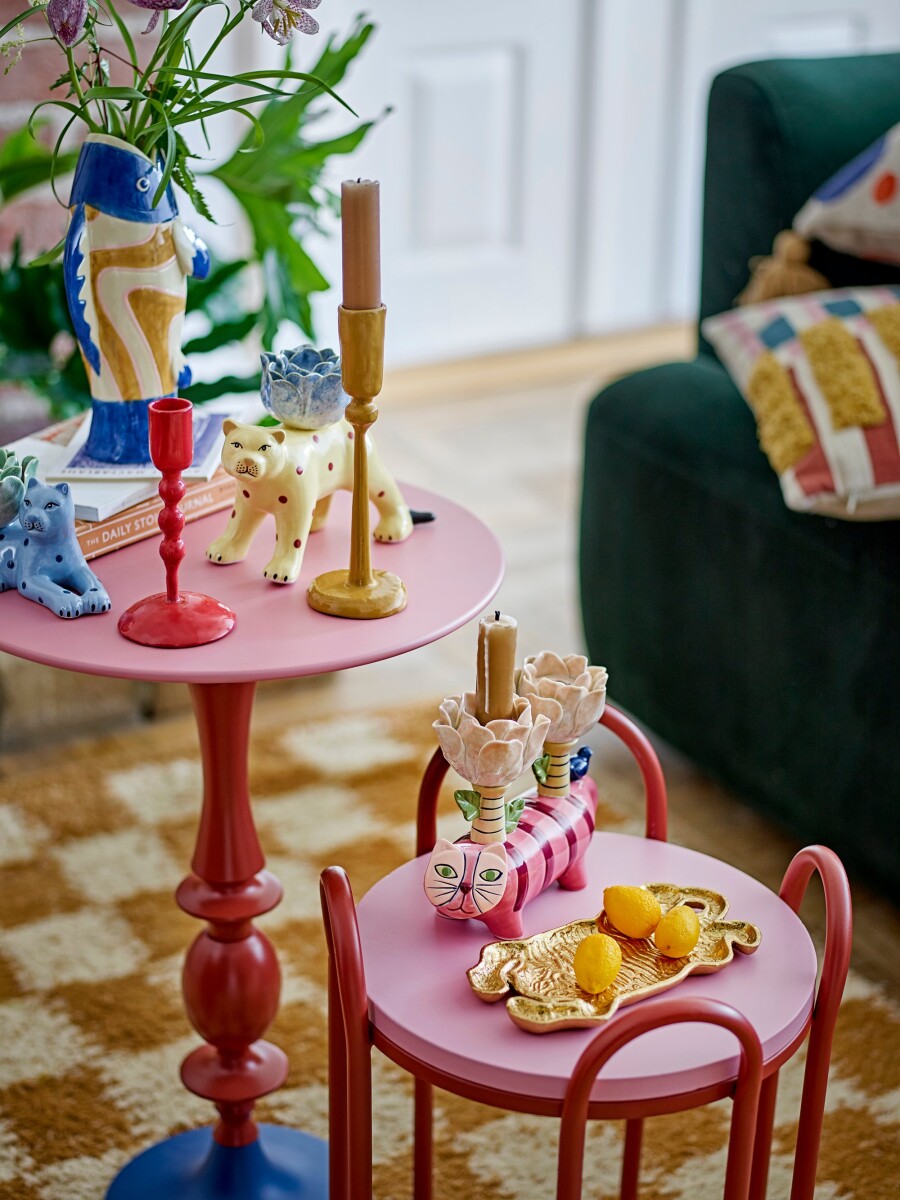 Bloomingville - Irving Vase - Blå - Stentøj Keramik - H22 Cm