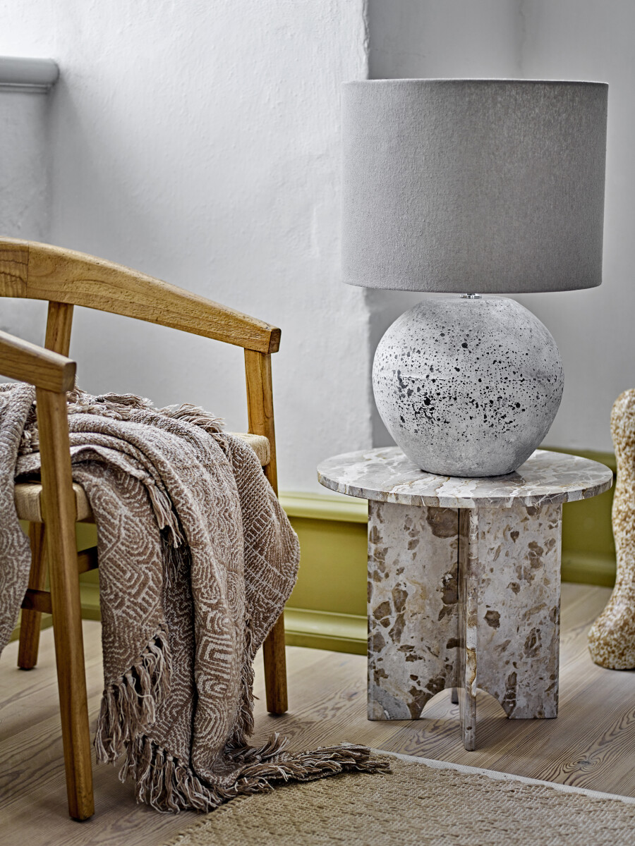 Bloomingville - Isedora Bordlampe - Natur - Stentøj Keramik