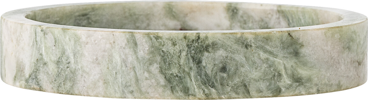 Bloomingville - Ivette Fad - Grøn - Marmor - Ø 20 Cm