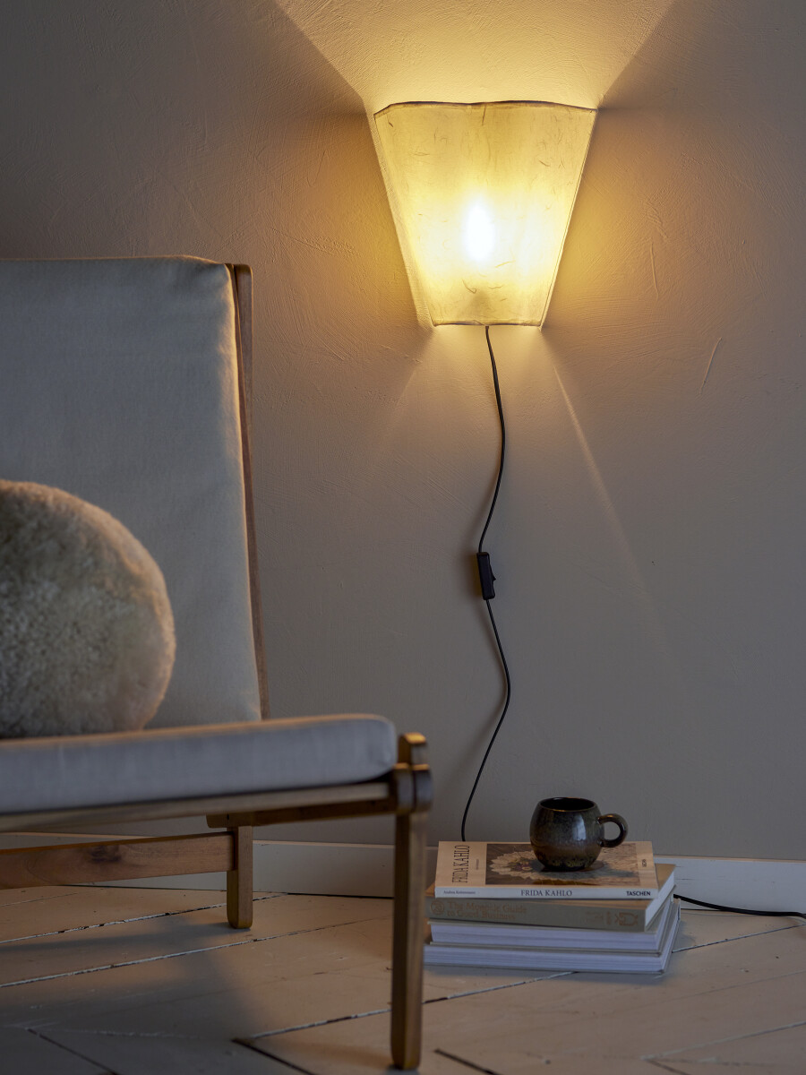 Bloomingville - Janese Væglampe - Hvid - Papir