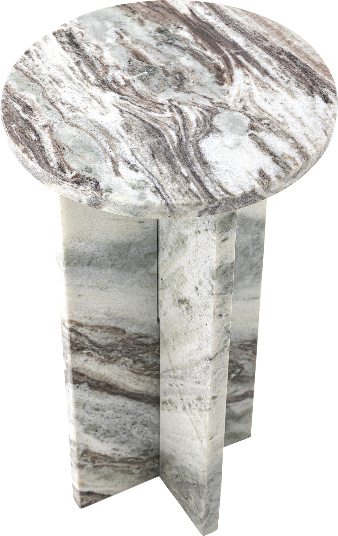 Bloomingville - Jasmia Sidebord - 30X55 Cm - Natur - Marmor