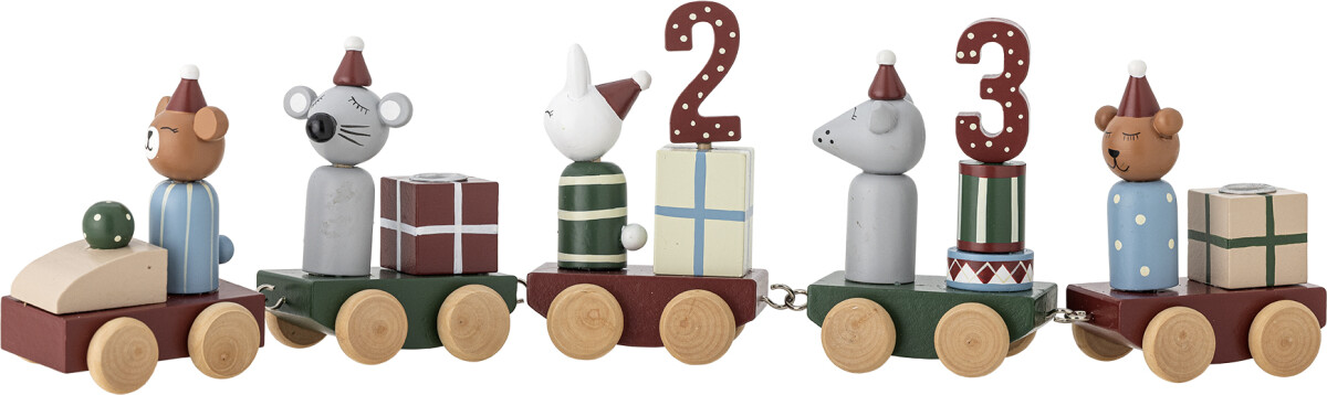 Bloomingville - Junaid Juletog - Rød - Mdf