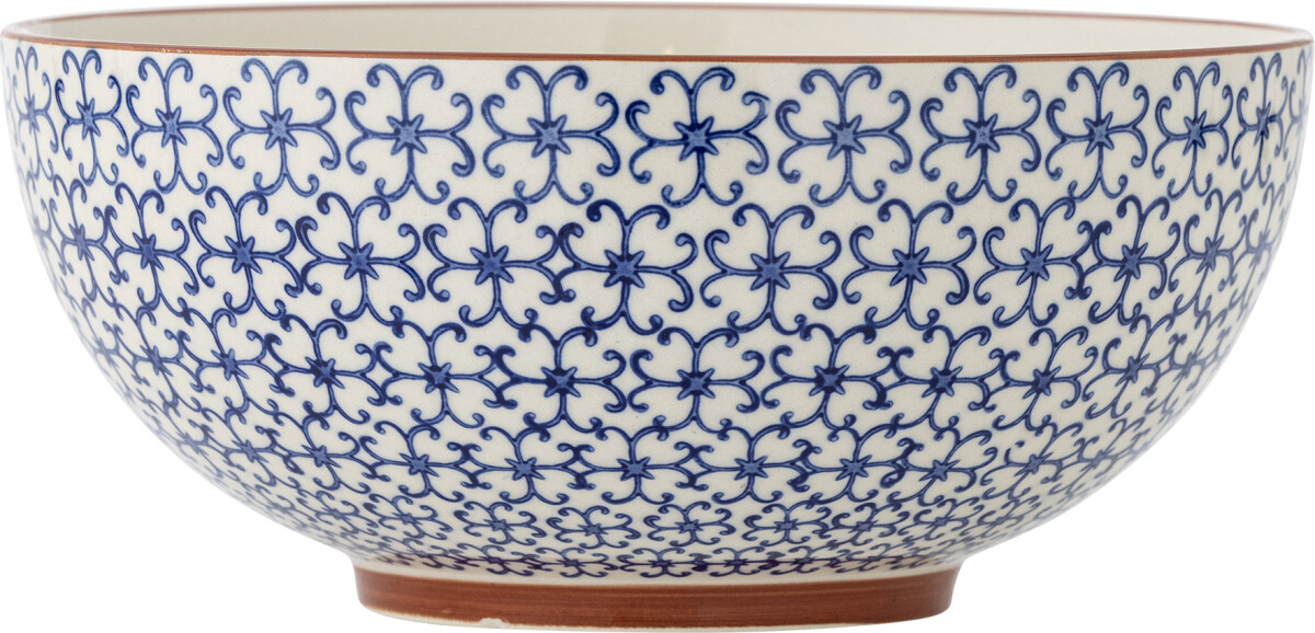 Bloomingville - Karine Skål - Blå - Stentøj Keramik - Ovnfast