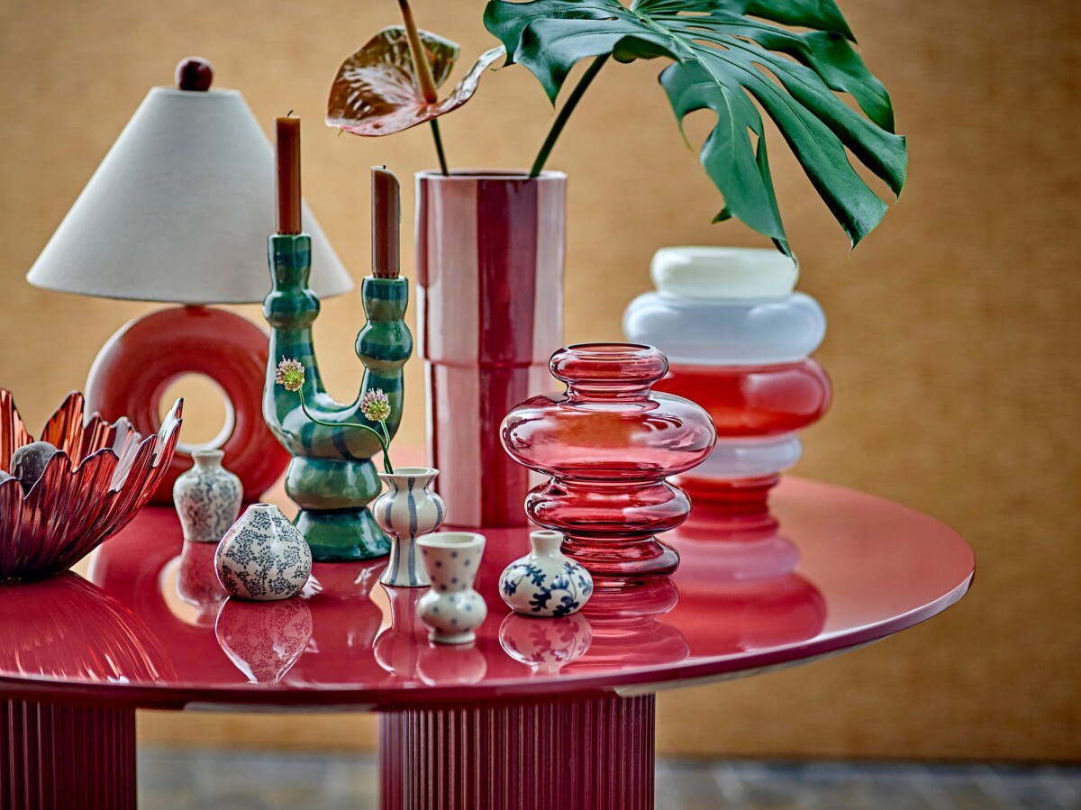 Bloomingville - Kayn Vase - Glas - Lilla - H 19 5 Cm