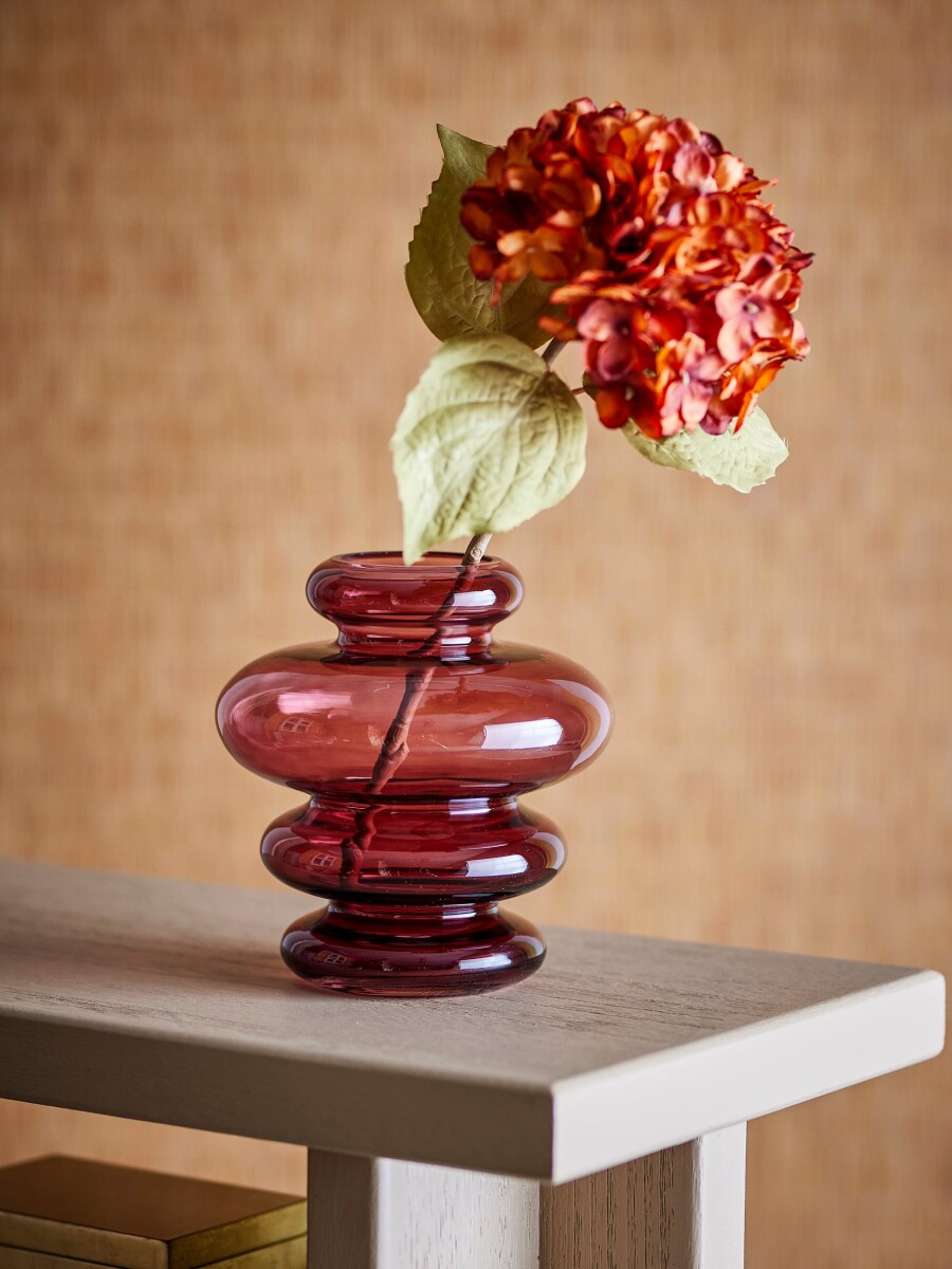 Bloomingville - Kayn Vase - Glas - Lilla - H 19 5 Cm