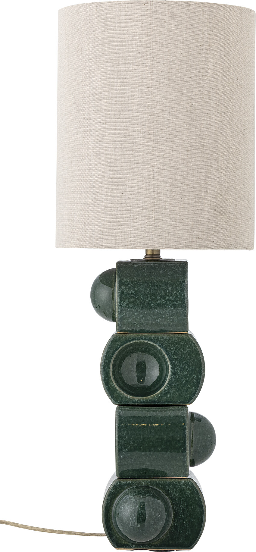 Bloomingville - Lio Bordlampe - Sort - Stentøj Keramik - H 53 Cm