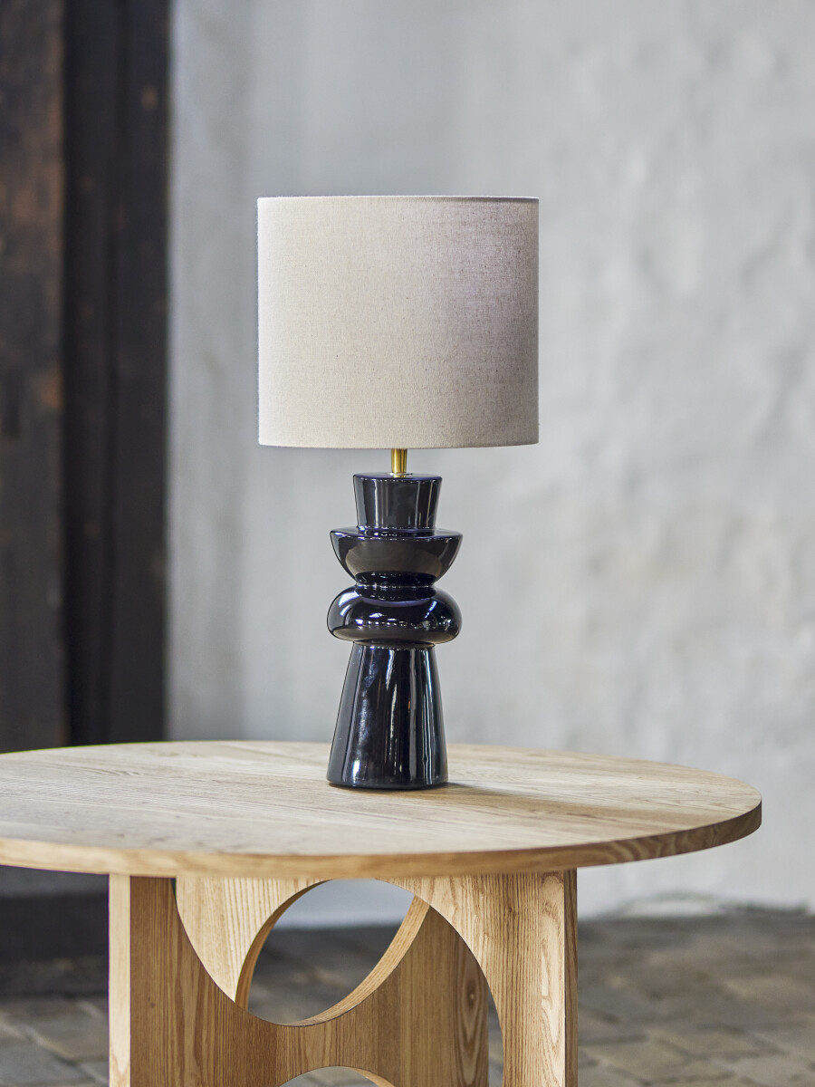 Bloomingville - Lio Bordlampe - Sort - Stentøj Keramik - H 53 Cm