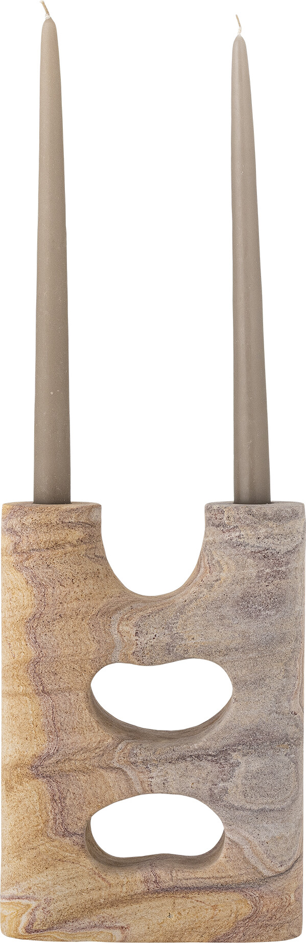 Bloomingville Lysestage - Lodi - Sandsten -18X25 5 Cm