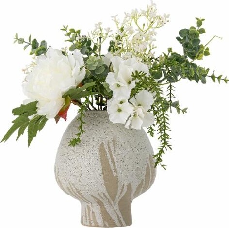 Bloomingville Blomster - Lustre Buket - Hvid - Kunstige Blomster