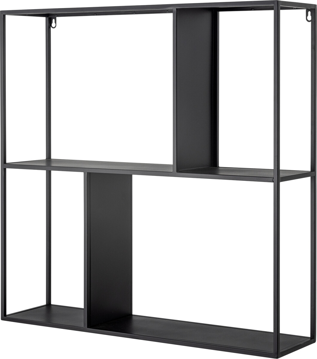 Bloomingville - Mack Hylde Til Væg - Sort - Metal