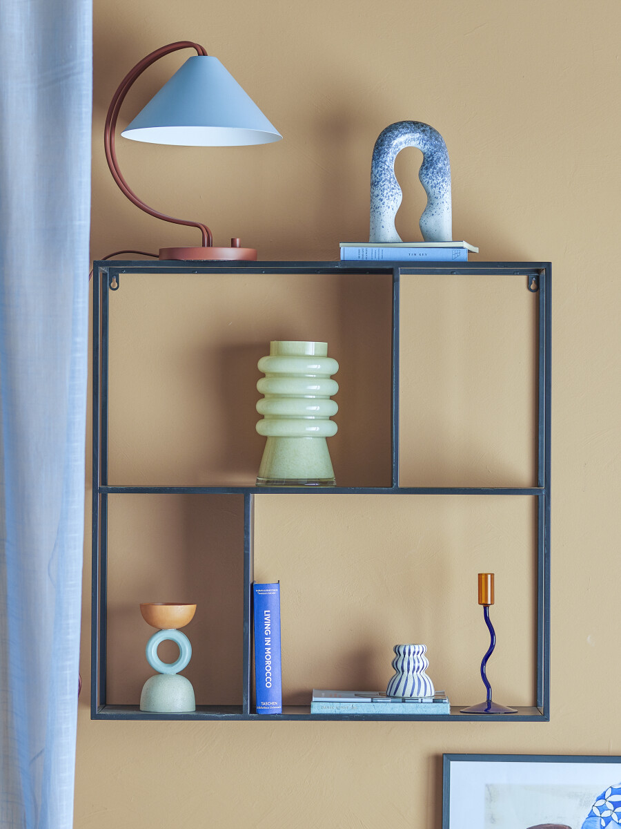 Bloomingville - Mack Hylde Til Væg - Sort - Metal