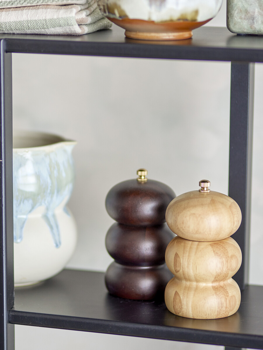 Bloomingville - Salt Og Peberkværn - Marge - Gummitræ - Sæt Med 2