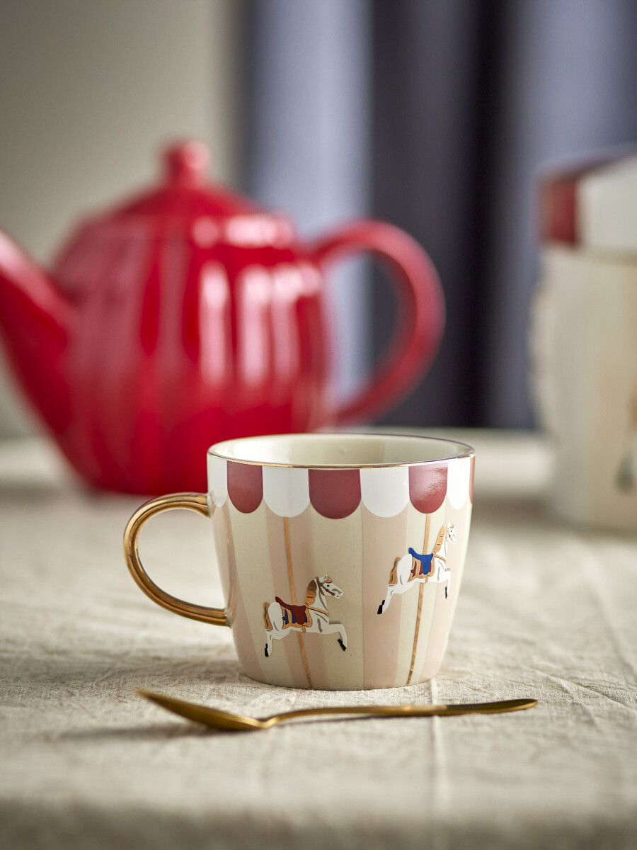 Bloomingville - Merry-Go-Round Krus - Multifarvet - Stentøj - 2 Stk