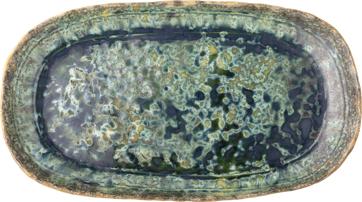 Bloomingville - Milani Serveringsfad - Grøn - Stentøj Keramik