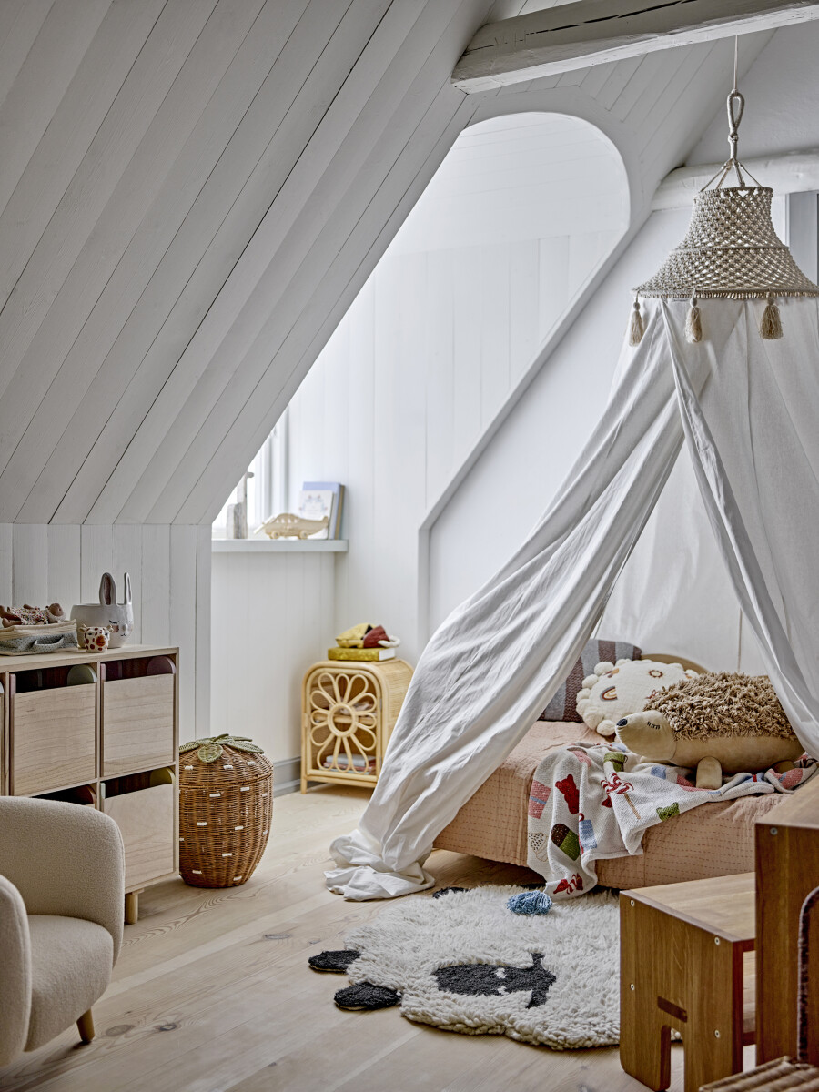 Bloomingville Mini - Anuke Skab Til Børneværelse - Natur - Rattan