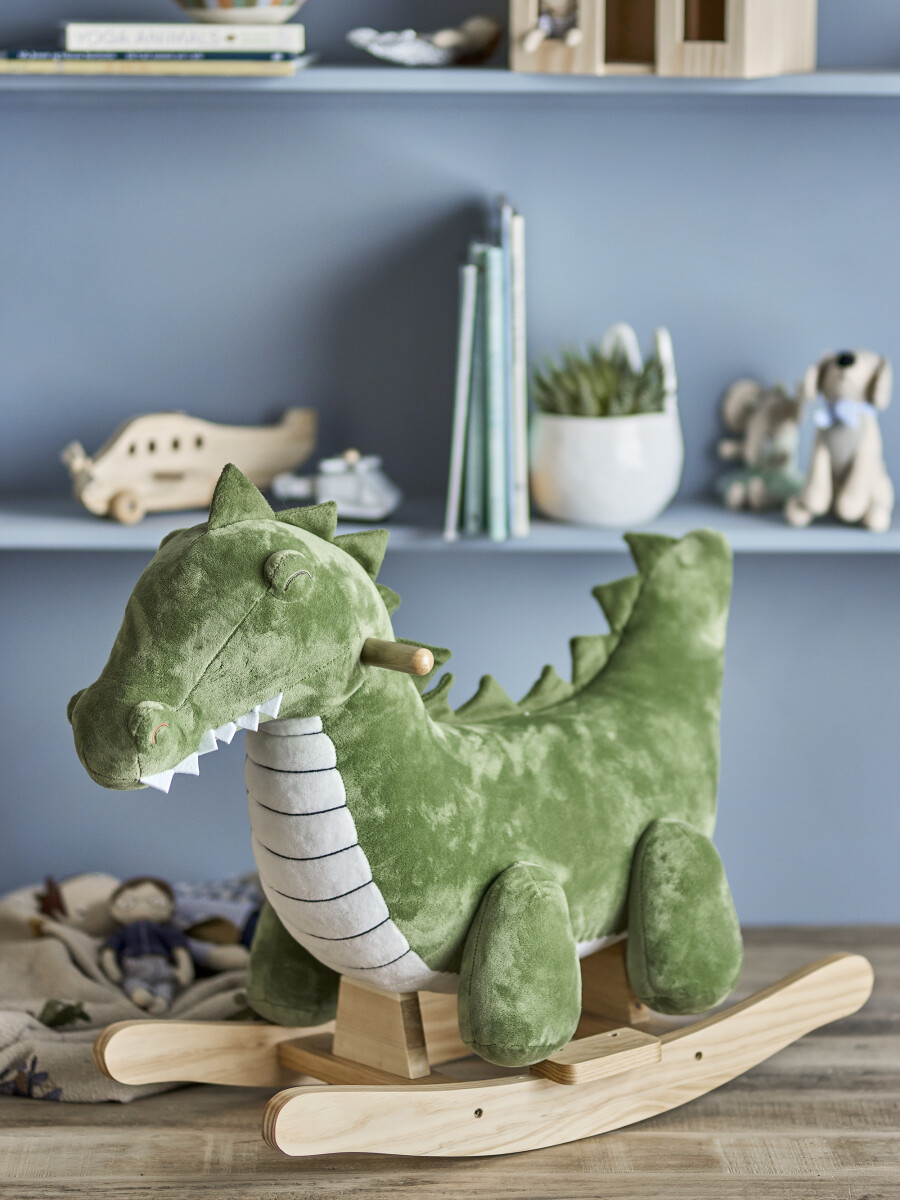 Bloomingville Mini - Arnie Gyngehest - Krokodille - Grøn - Polyester