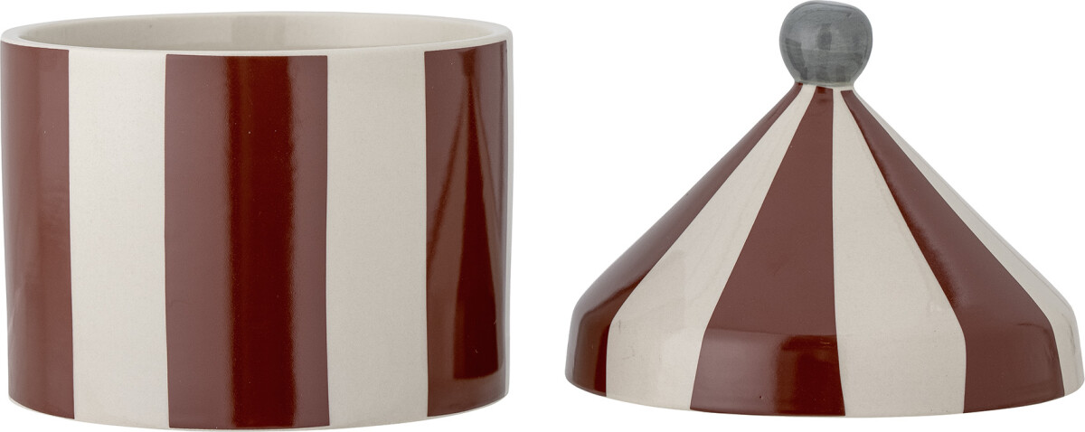 Bloomingville Mini - Cimmi Krukke Med Låg - Rød - Stentøj