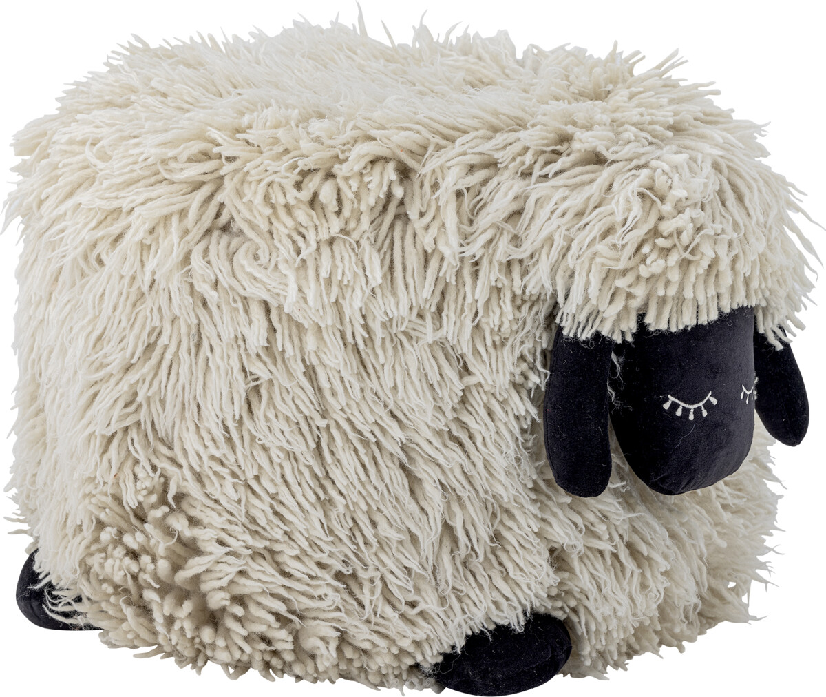Bloomingville Mini - Dolly Puf - Får - Hvid - Uld