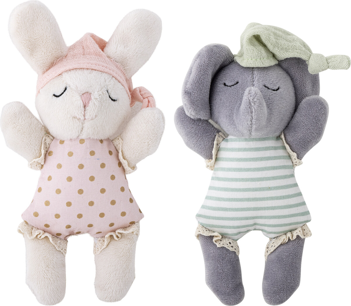 Bloomingville Mini - Elie Dukke - Multifarvet - Polyester - Sæt Med 2