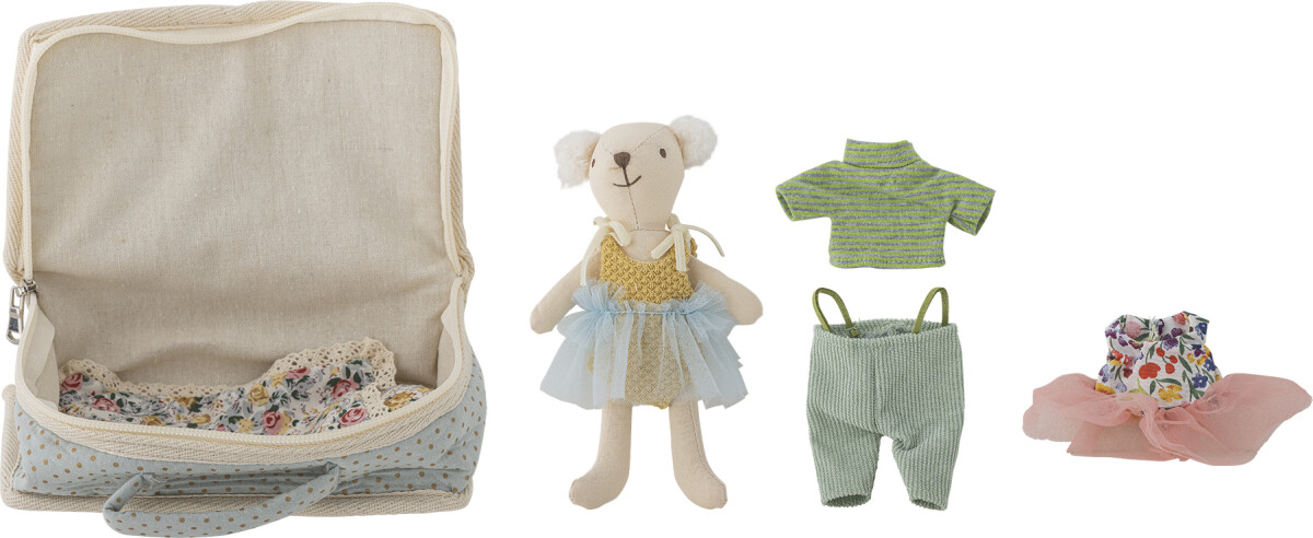 Bloomingville Mini - Lara Dukke - Polyester - Sæt Med 6 Dele