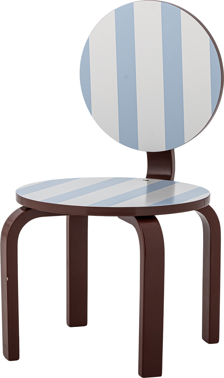 Bloomingville Mini - Liova Børnestol - Rund Stribet - Mdf