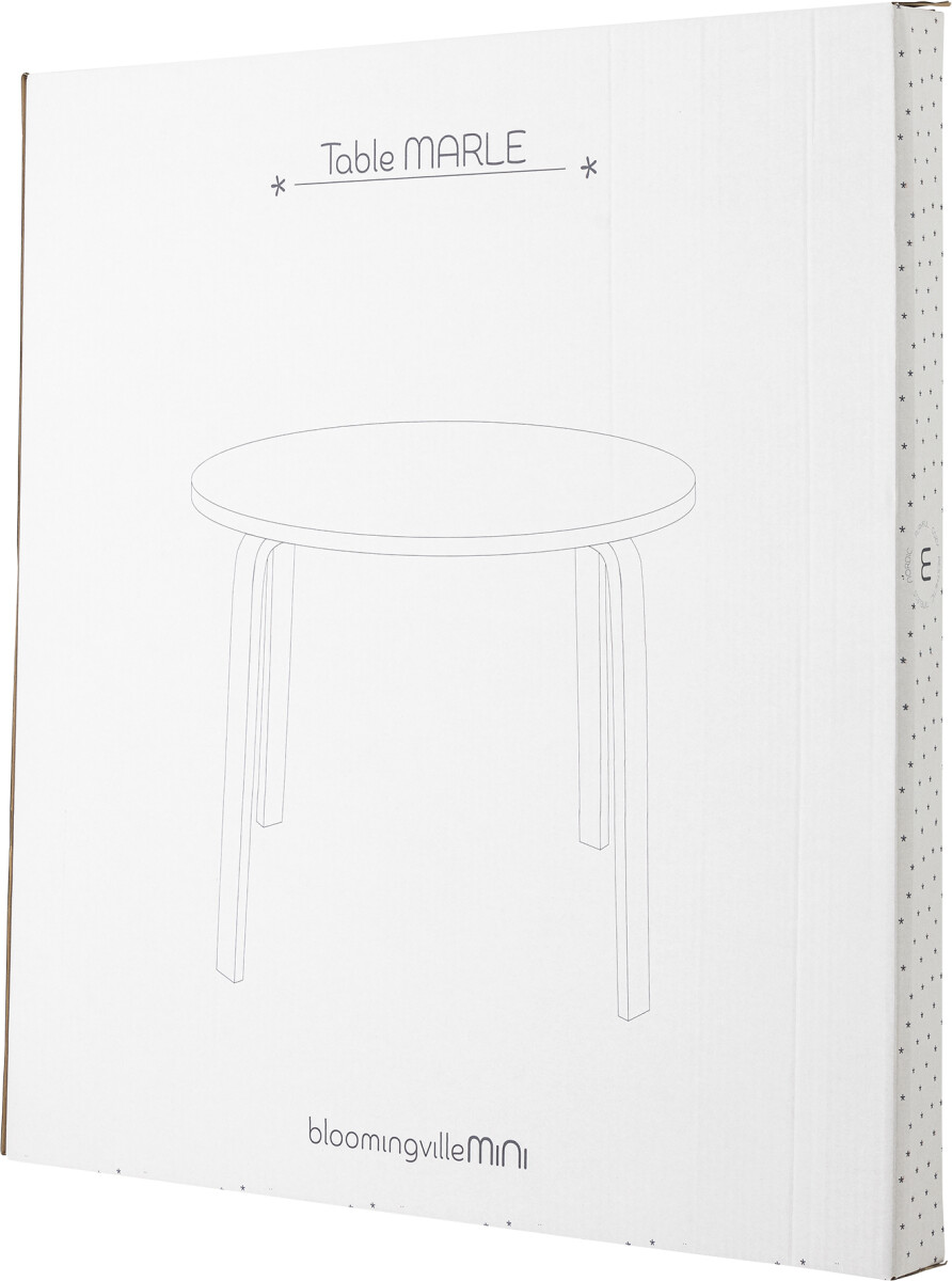 Bloomingville Mini - Marle Bord Til Børn - Rundt - Natur - Mdf