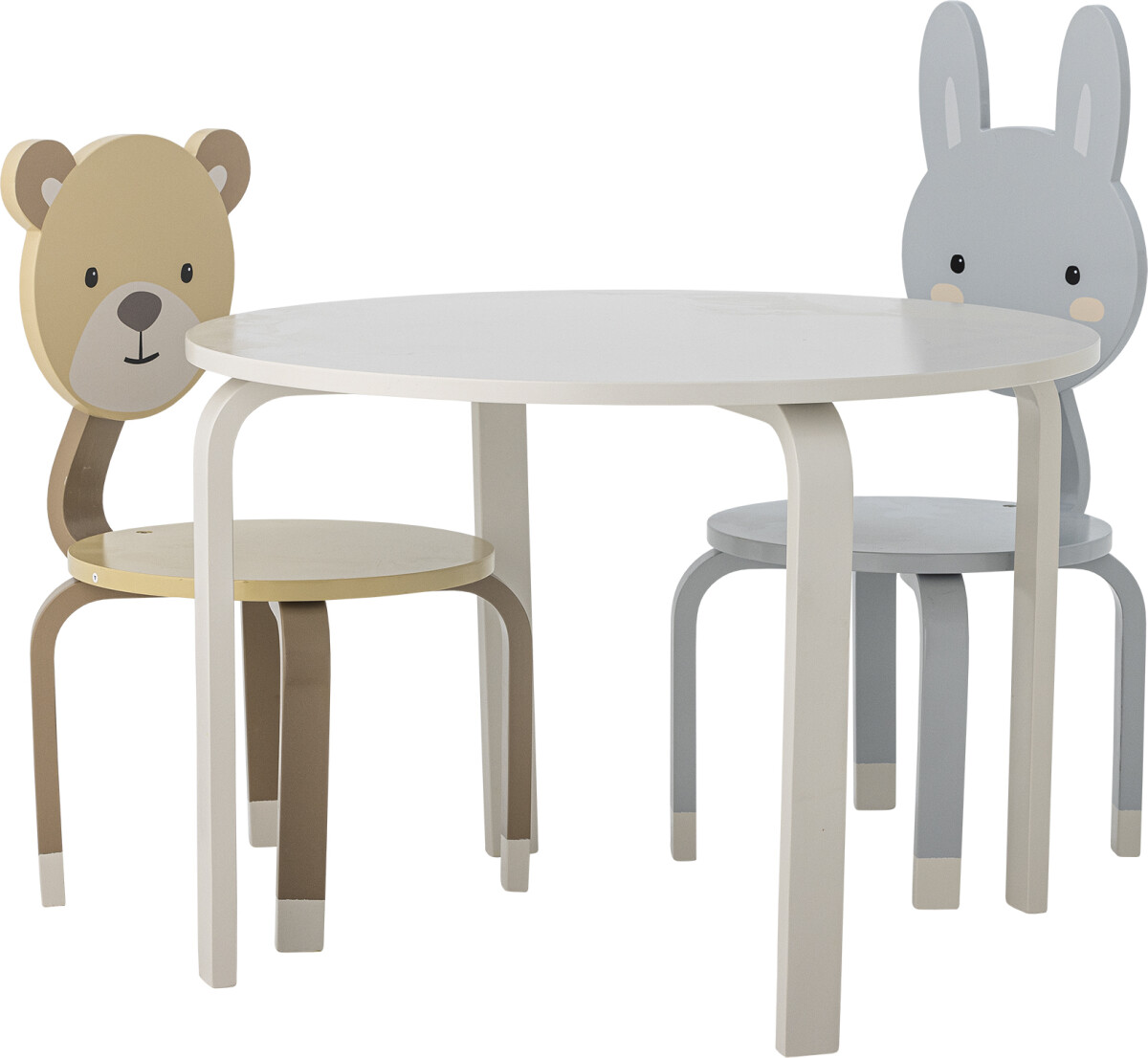 Bloomingville Mini - Marle Bord Til Børn - Rundt - Natur - Mdf