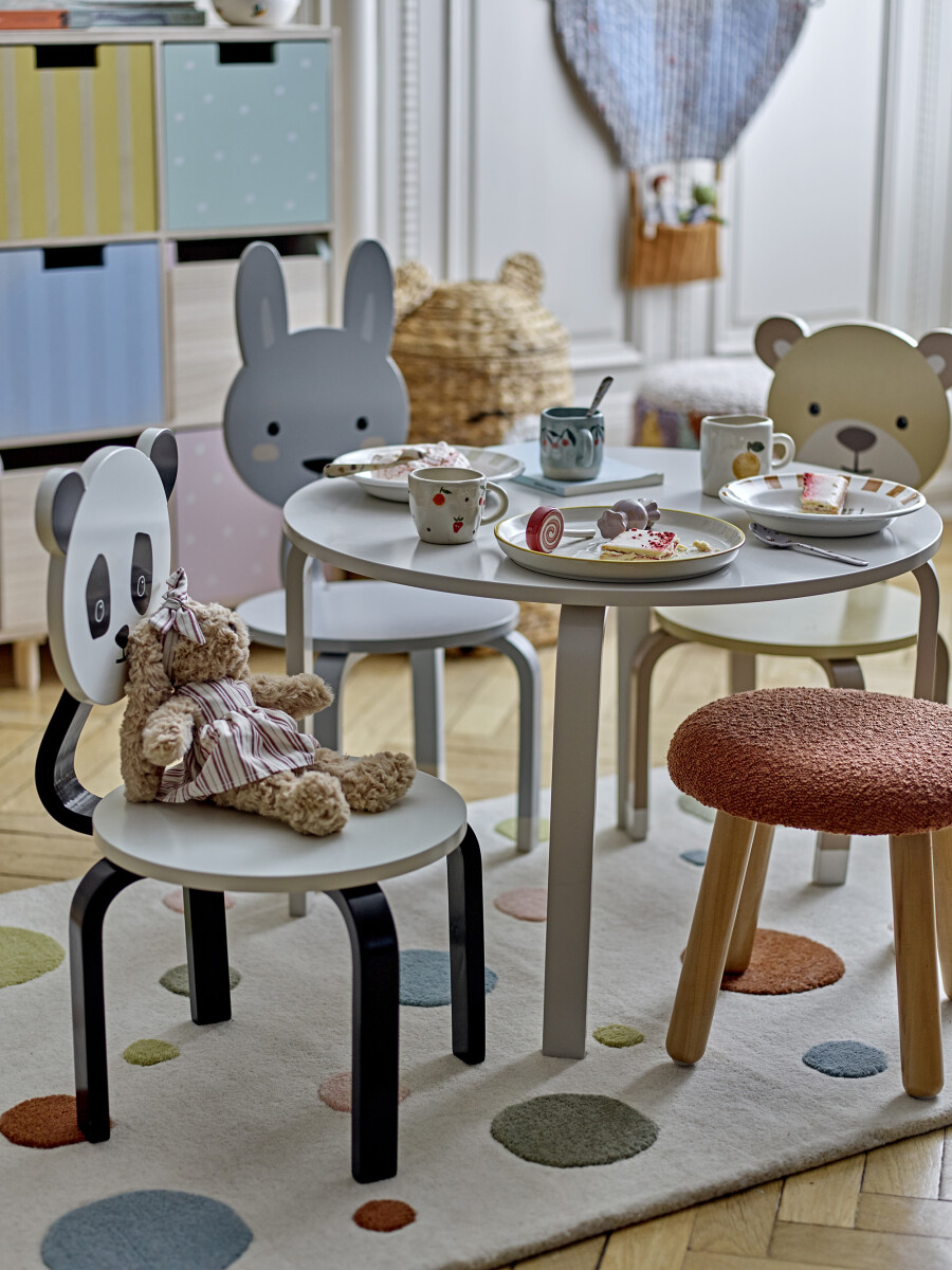 Bloomingville Mini - Marle Bord Til Børn - Rundt - Natur - Mdf