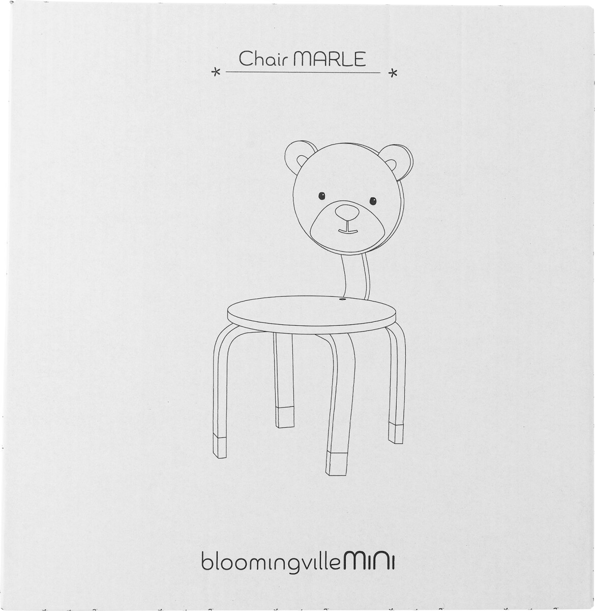 Bloomingville Mini - Marle Børnestol - Bjørn - Brun - Mdf