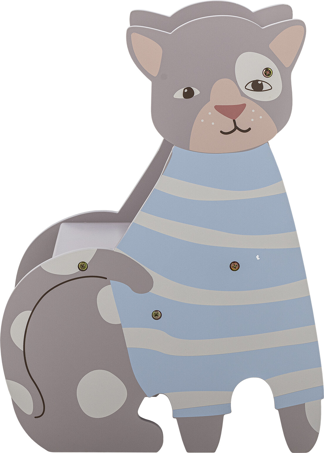 Bloomingville Mini - Mille Børnestol - Kat - Multifarvet - Mdf