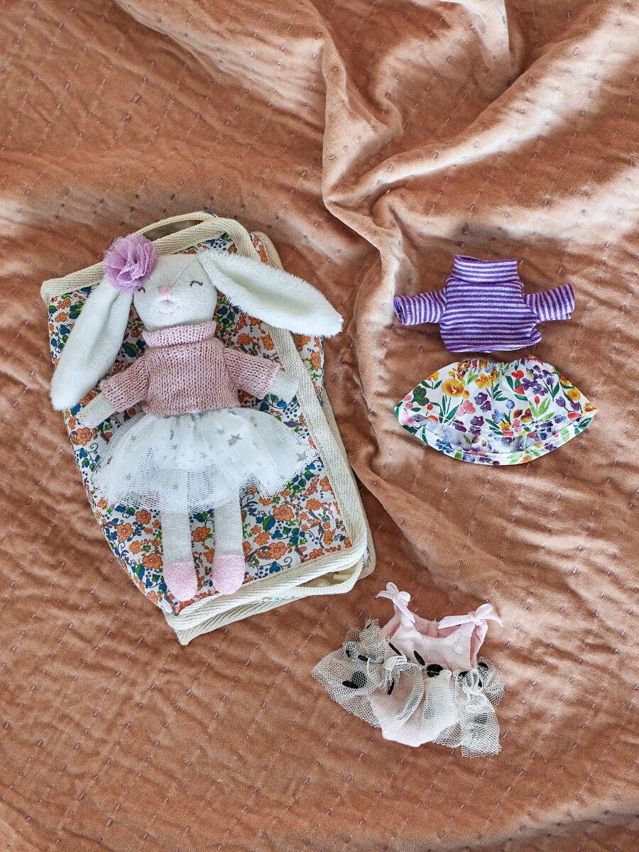 Bloomingville Mini - Milly Kludedukke Legesæt - Kanin