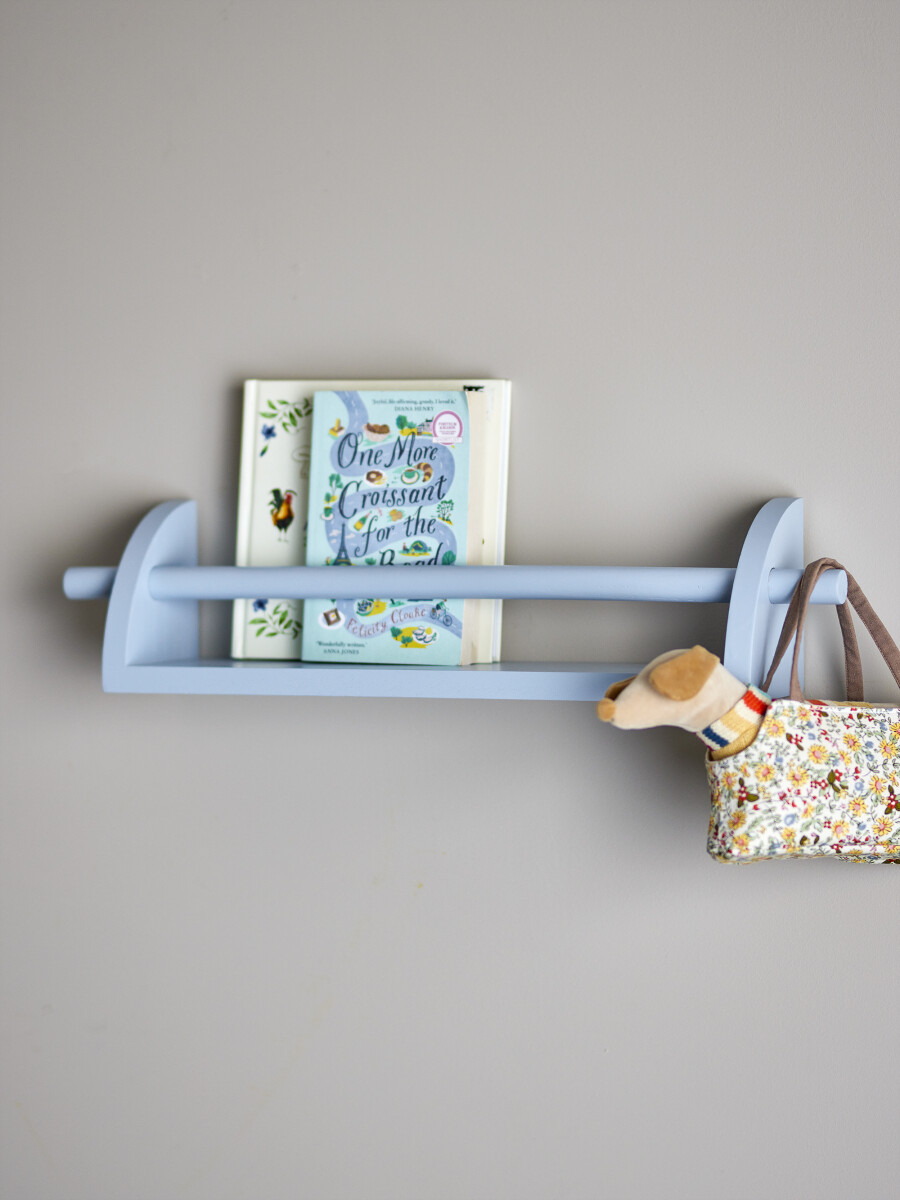 Bloomingville Mini - Mingus Hylde Til Væg - Børn - Blå - Kejsertræ