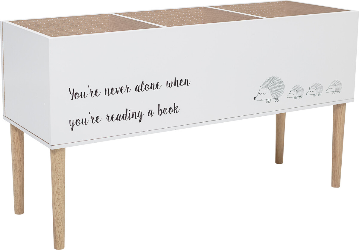 Bloomingville Mini - Salam Bogkasse Med Ben - Hvid - Mdf