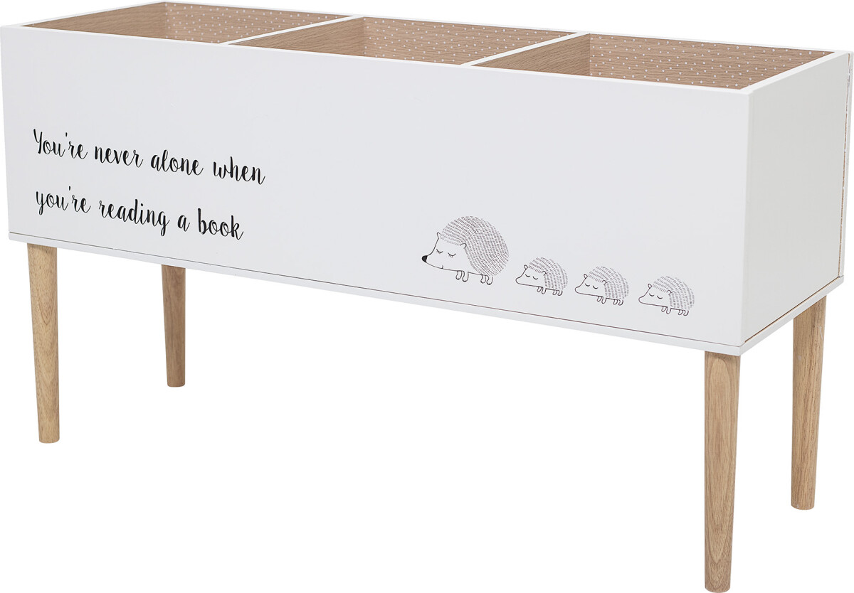 Bloomingville Mini - Salam Bogkasse Med Ben - Hvid - Mdf