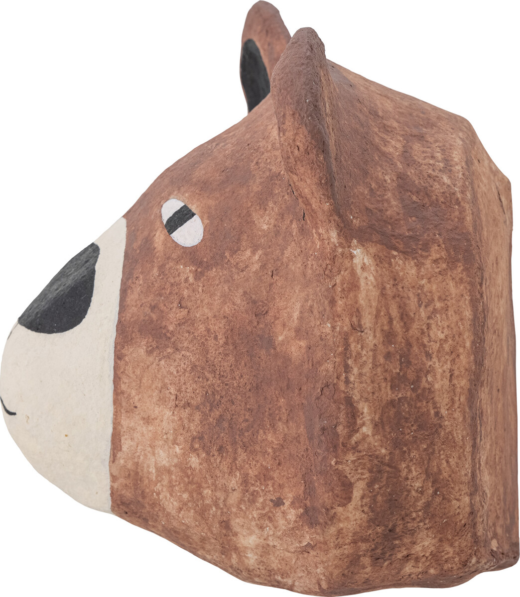 Bloomingville Mini - Teda Vægdekoration - Brun Papmache Bjørn