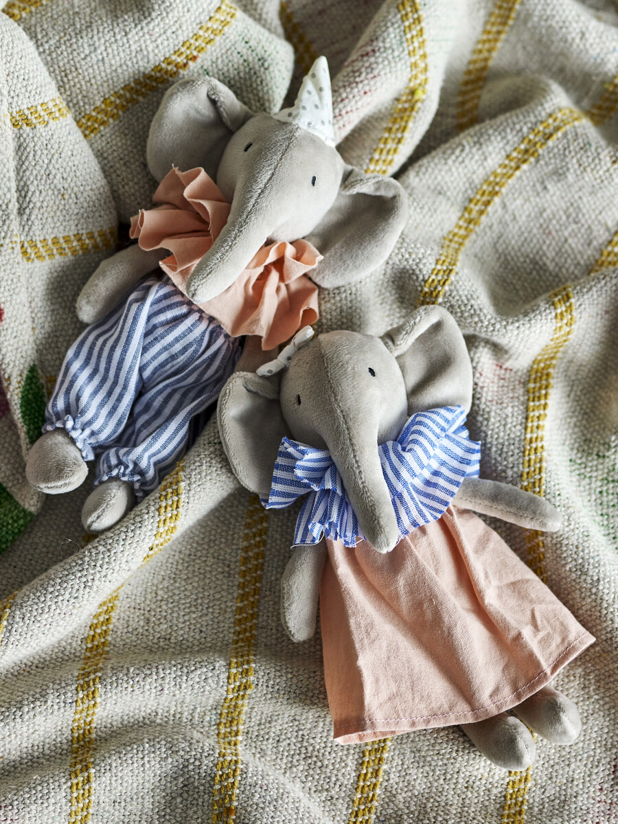Bloomingville Mini - Tiko Dukke - Multifarvet - Polyester - Sæt Med 2