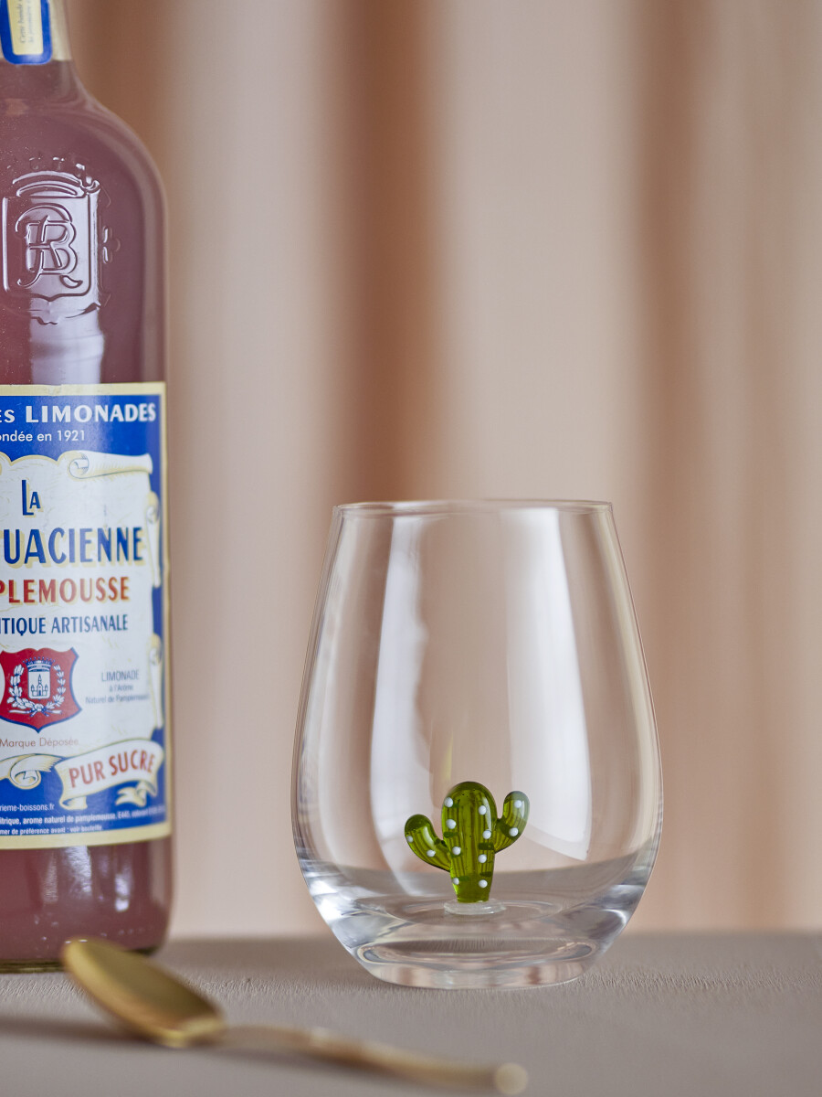 Bloomingville - Misa Drikkeglas Med Figur - Klar - Glas - 4 Stk