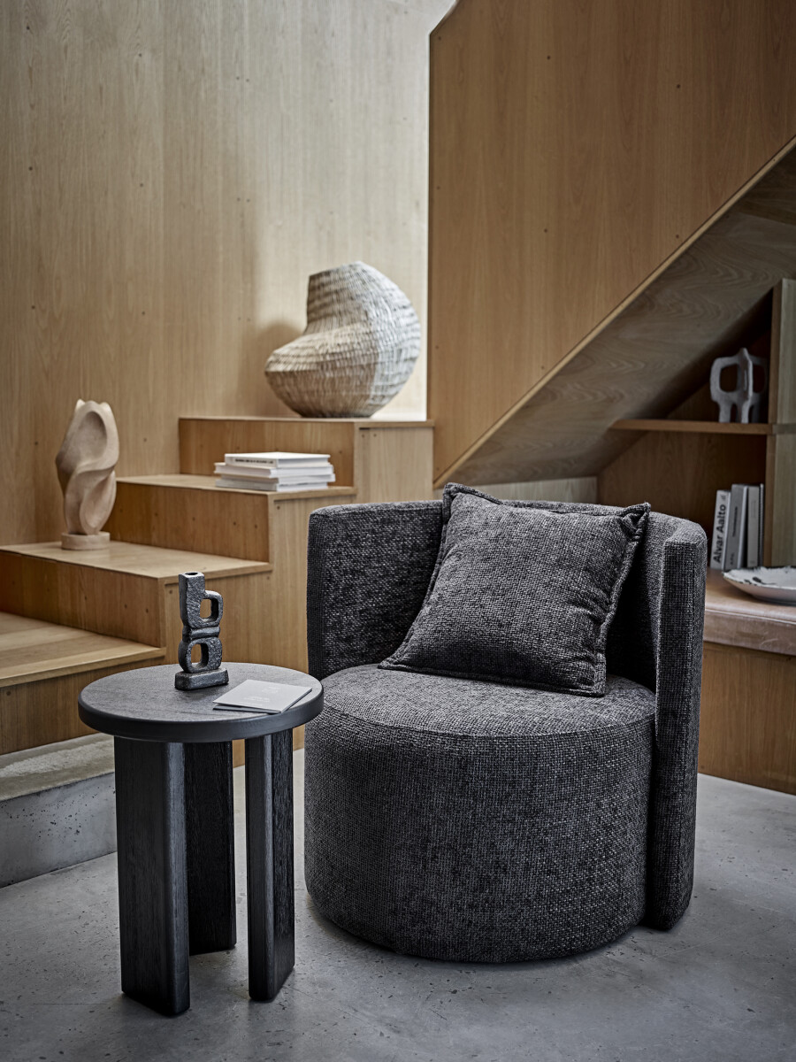 Bloomingville - Morris Loungestol - Indendørs - Grå - Plywood