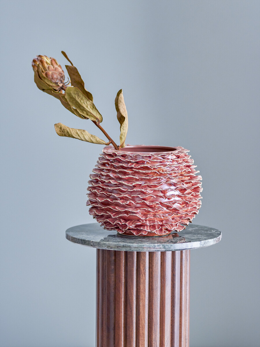 Bloomingville - Morwen Vase - Brun - Stentøj Keramik - H 16 Cm