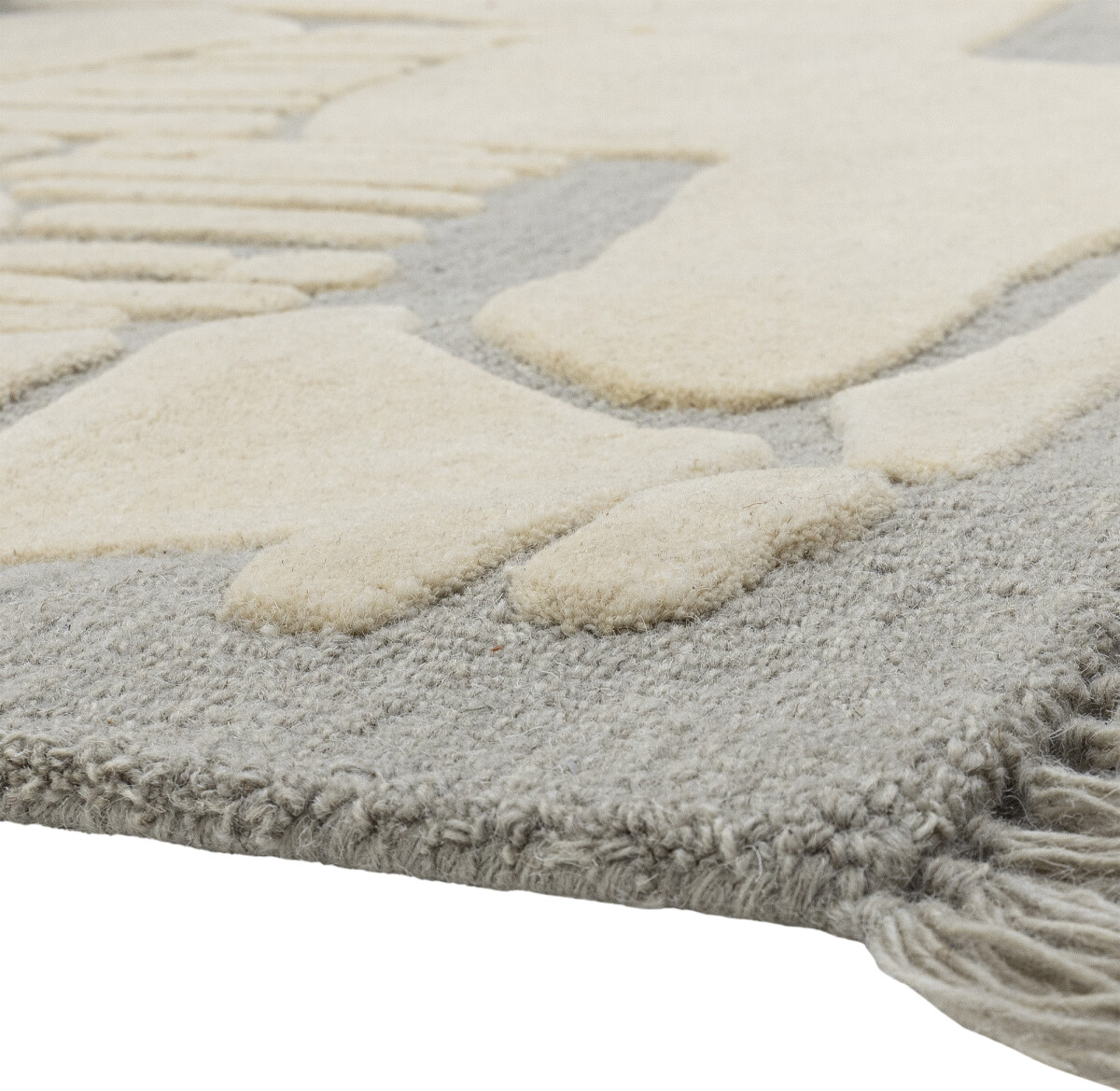 Bloomingville - Napoli Tæppe - Grå - Uld - 140X200 Cm