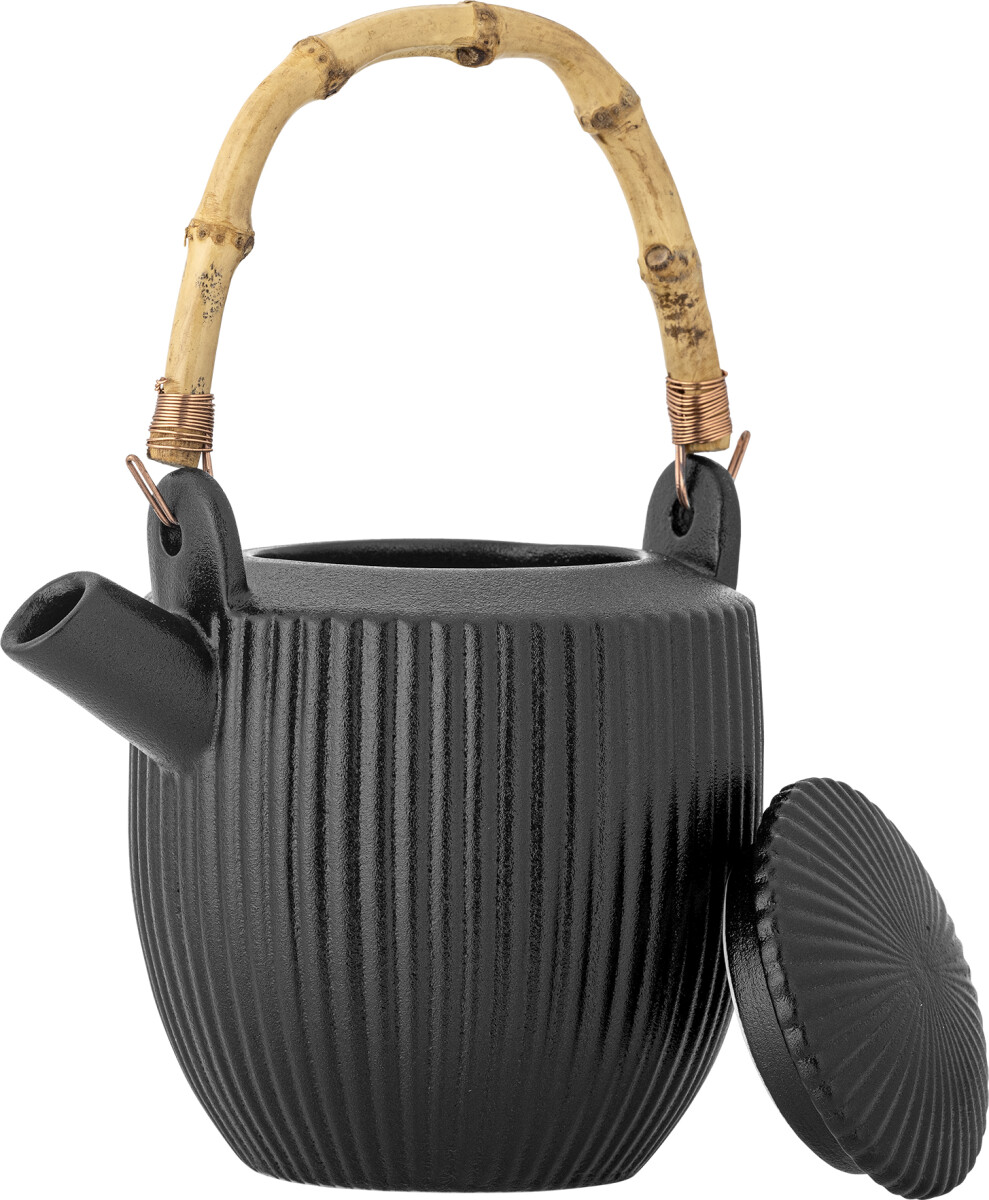 Bloomingville - Neri Tekande - Sort - Stentøj Keramik