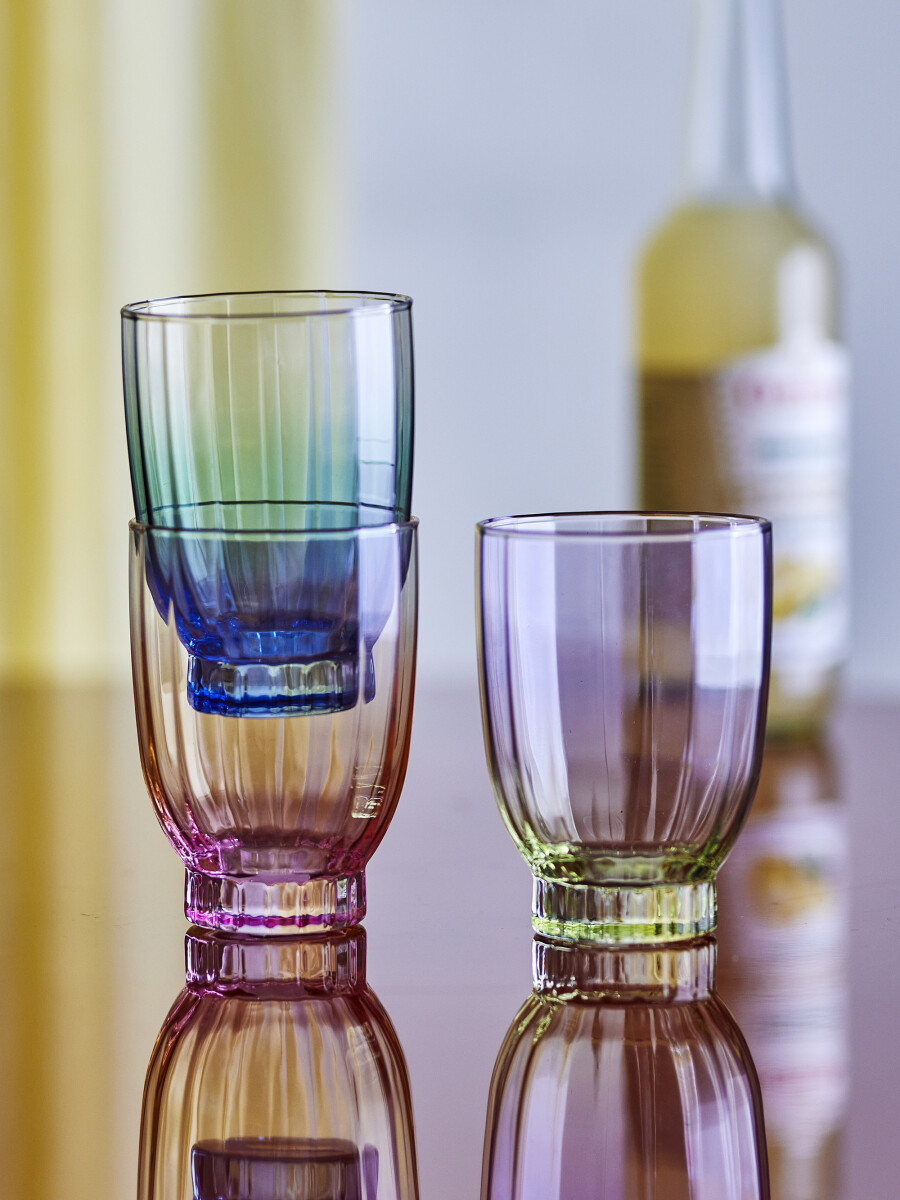 Bloomingville - Nicoline Drikkeglas - Multifarvet - 6 Stk