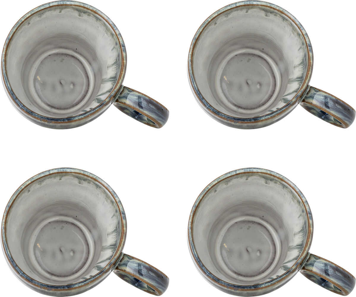 Bloomingville Krus - Nigel - Stentøj - 300 Ml - Sæt Med 4