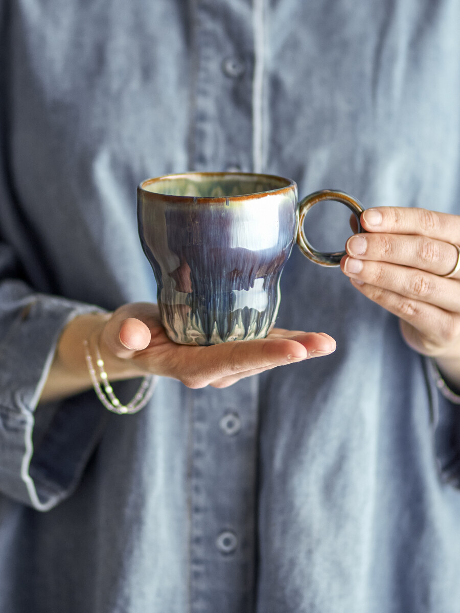 Bloomingville Krus - Nigel - Stentøj - 300 Ml - Sæt Med 4