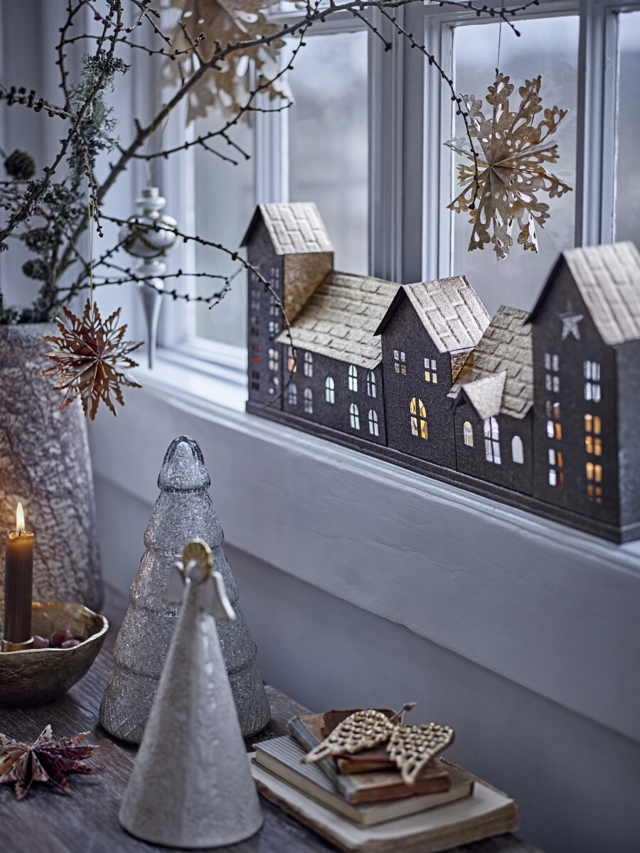 Bloomingville - Noeli Fyrfadsstage - Jul - Guld - Metal