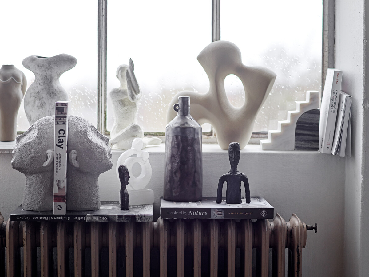 Bloomingville - Nori Deko Vase - Grå - Terrakotta Keramik